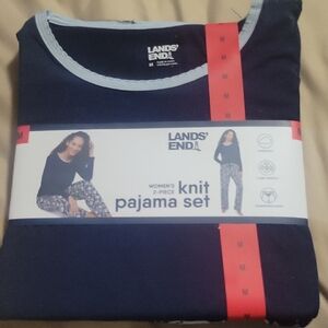 Lands' End Kids Navy Pajama Set
